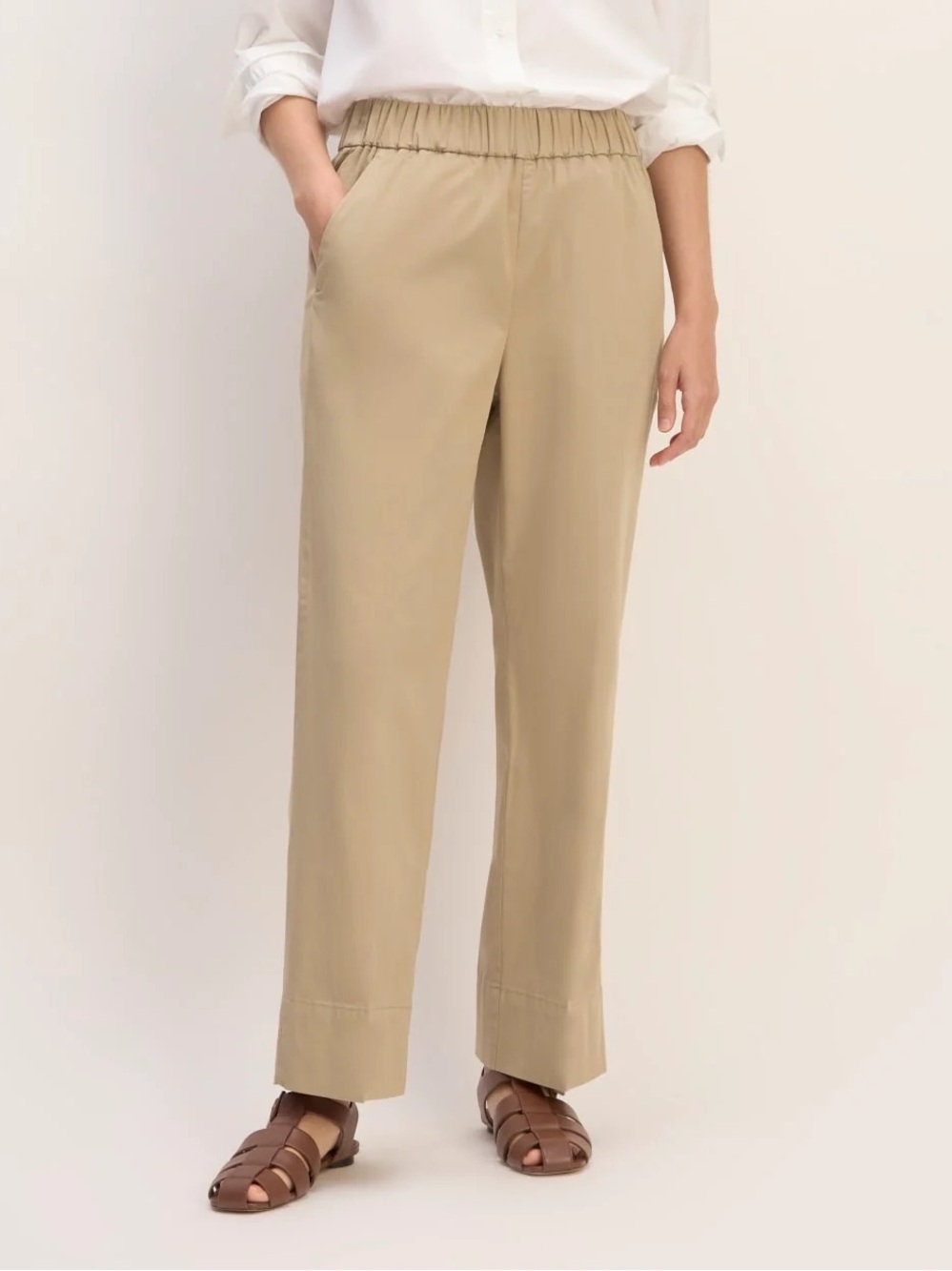 Everlane The Easy Pants Cotton Blend - Trench Coat Khaki